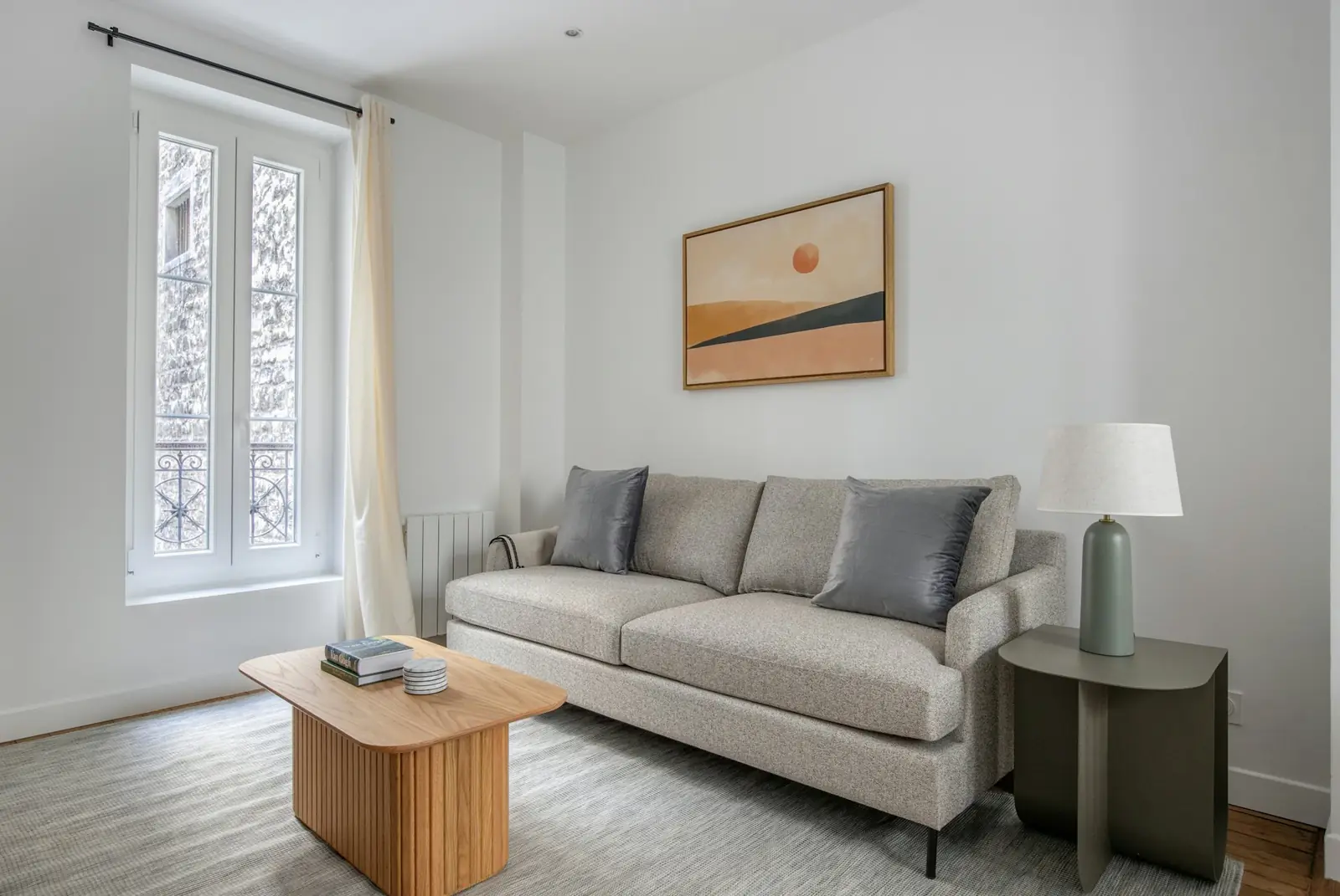 Séjour lumineux d'un appartement